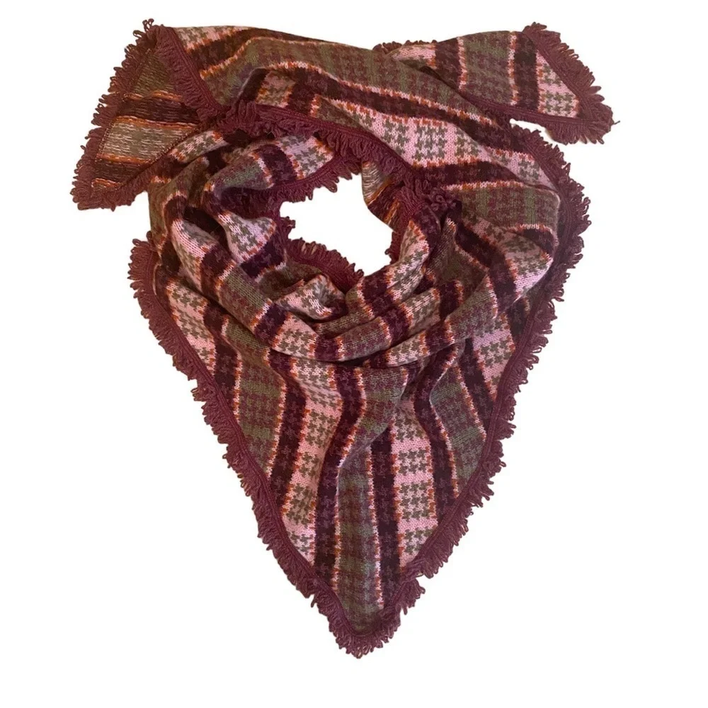 Echo Wool Multi-Colored Triangular Shaped Scarf